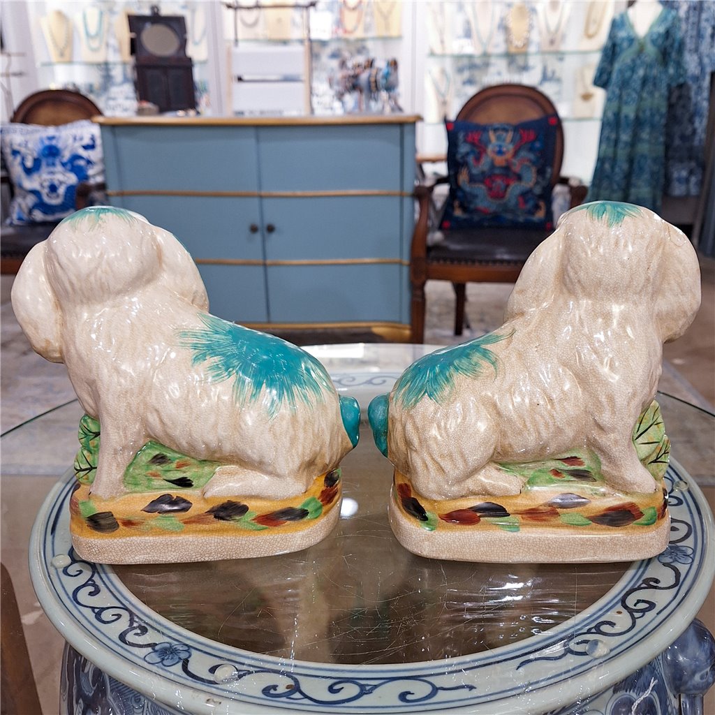 Danny's Fine Porcelain 8" Green Hares-Pair