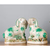 Danny's Fine Porcelain 8" Green Hares-Pair