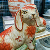 Danny's Fine Porcelain 8" Orange Hares-Pair