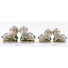 Danny's Fine Porcelain Small Staffordshire Bunny Hares- Blue - Pair