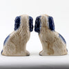 Danny's Fine Porcelain Staffordshire Dogs- Blue- Pair