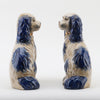 Danny's Fine Porcelain Staffordshire Dogs- Blue- Pair