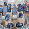 Danny's Fine Porcelain Staffordshire Dogs- Blue- Pair