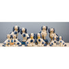 Danny's Fine Porcelain Staffordshire Dogs- Blue- Pair