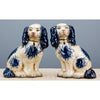 Danny's Fine Porcelain Staffordshire Dogs- Blue- Pair