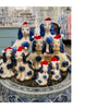 Danny's Fine Porcelain Staffordshire Dogs- Blue- Pair
