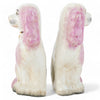 Danny's Fine Porcelain Pink Dog W/ Chain-Pair