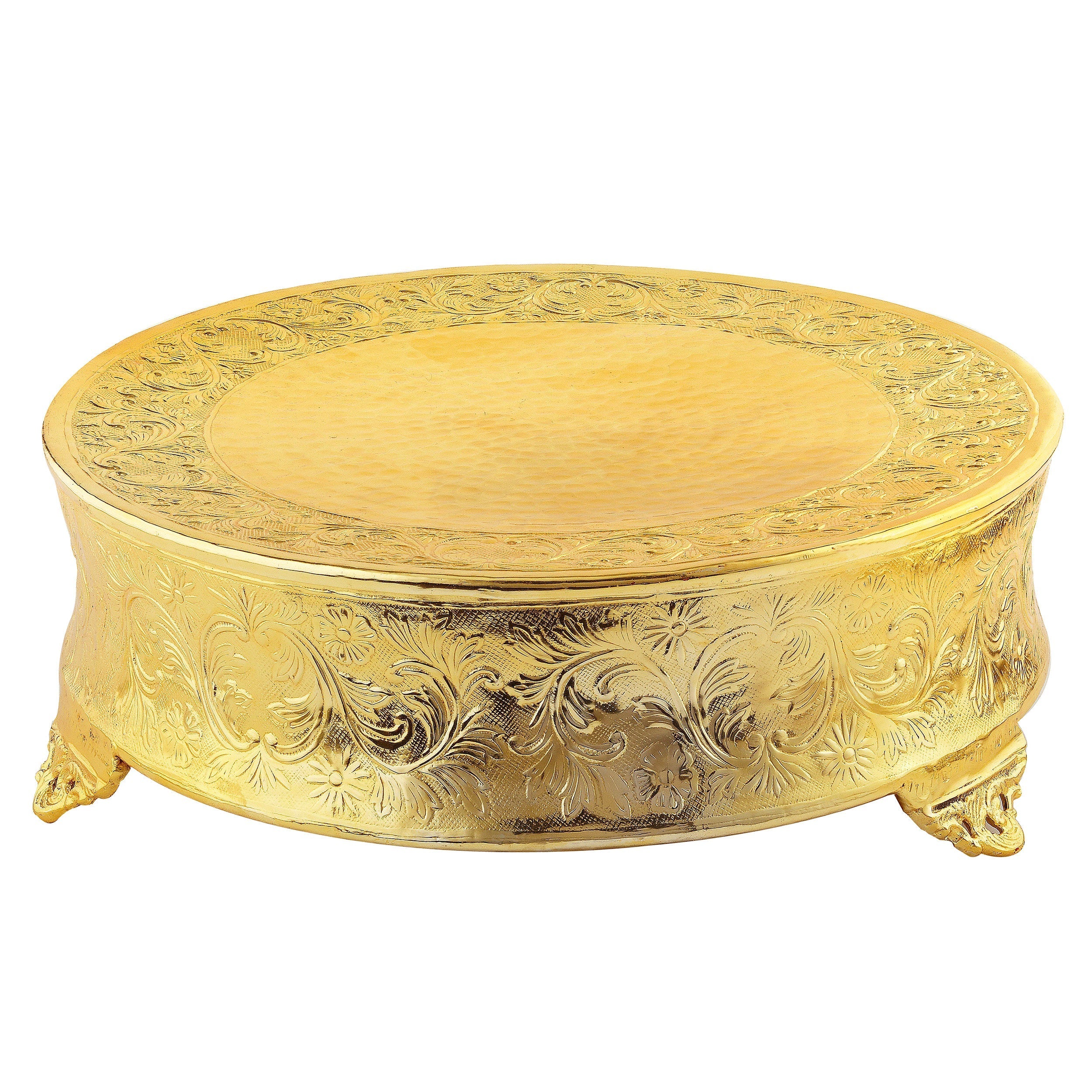 Leeber Serveware 18" Round Ornate Plateau, GP, 6" Ht