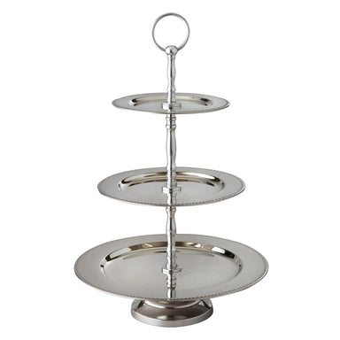 Leeber Serveware 3 Tier Beaded Stand, trays: 7.5", 10" and 13", 18 H