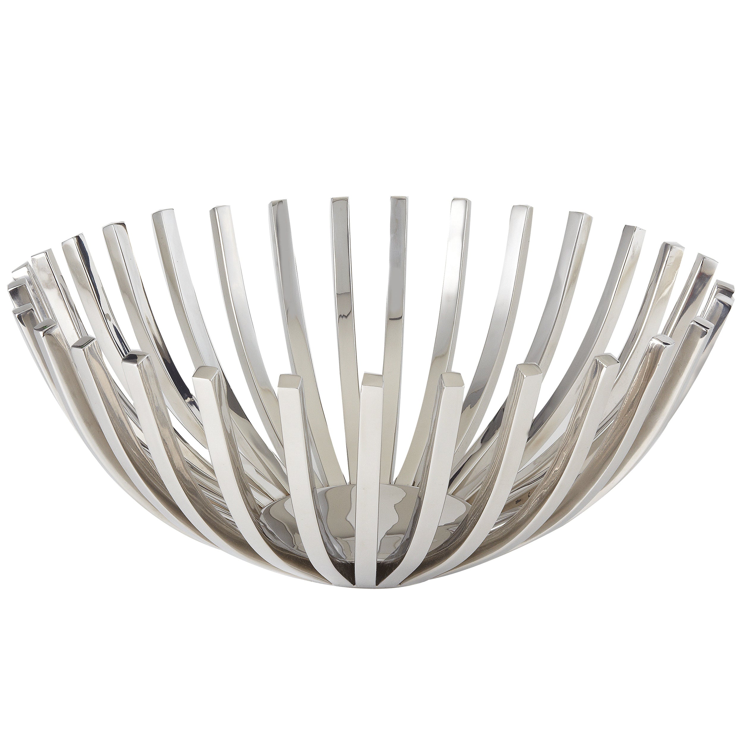 Leeber Serveware Beam Large Round Basket, 13.5" Dia x 5.5" H