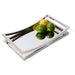 Leeber Serveware Beam Rectangular Mirror Tray, 14" x8" x 2" H