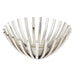 Leeber Serveware Beam Round Basket, 10" Dia x 4.5" H