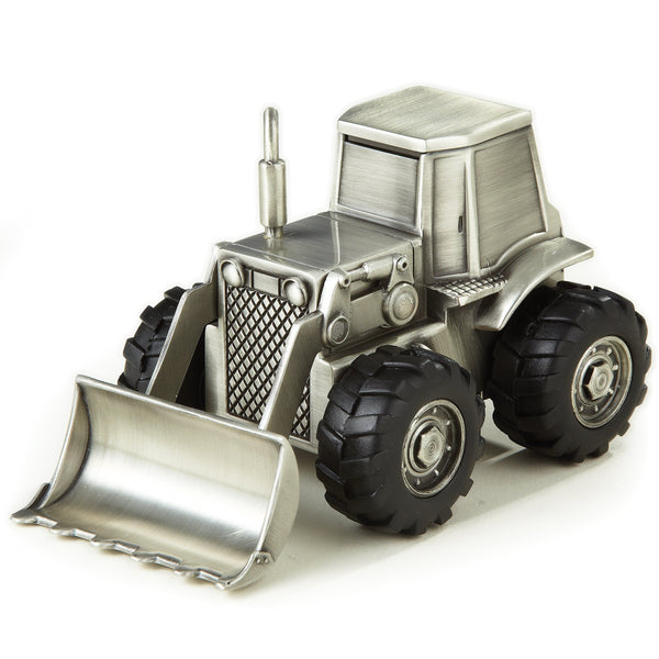 Leeber Giftware Bulldozer Bank, Pewter Finish, 5.5" L x 3.5" H