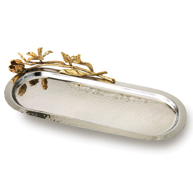 Leeber Serveware Butterfly Oval Tray, 15" x 6", 8" at widest