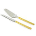 Leeber Serveware Geometric Cake Server Set, 11.5"