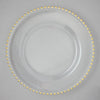 Leeber Serveware Gold Bead Chargers, Set of 4, 13" Dia