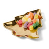 Leeber Serveware Gold Christmas Tree Dish, 8" x 6.5" x 1" H