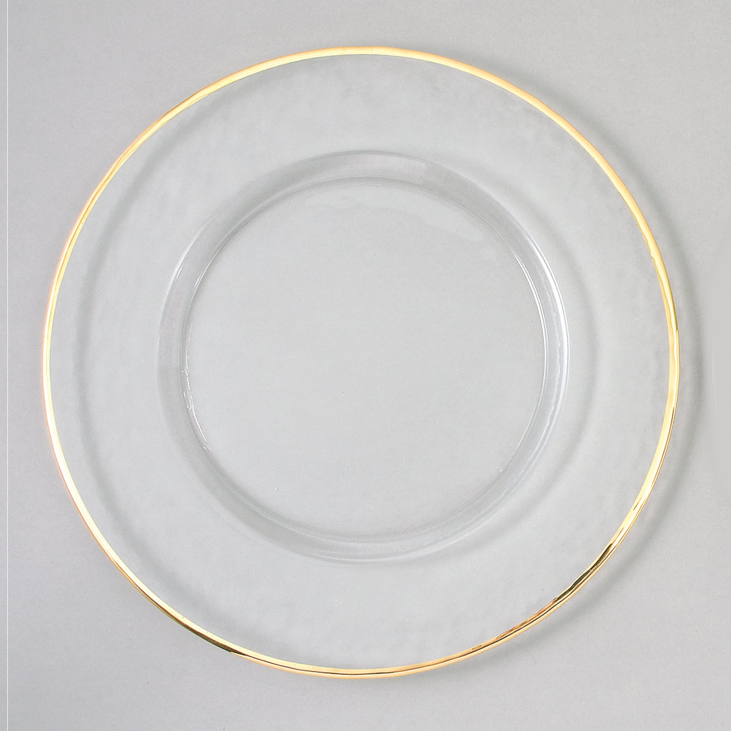 Leeber Serveware Gold Rim Chargers, Set of 4, 13" Dia