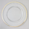 Leeber Serveware Gold Rim Chargers, Set of 4, 13" Dia