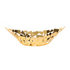 Leeber Serveware Golden Facets Boat, 16" x 6.5" x 5" H