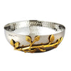 Leeber Serveware Golden Vine Hammered Salad Bowl, 6.5" Dia
