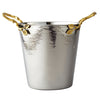 Leeber Serveware Golden Vine Hammered Wine Bucket, 11.5"H