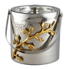 Leeber Serveware Golden Vine Hmmrd Ice Bucket, 6.25"H, 6" Dia