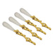 Leeber Serveware Golden Vine Spreaders, Set of 4, 6" L