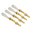 Leeber Serveware Golden Vine Spreaders, Set of 4, 6" L