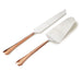Leeber Serveware Hammered Cake Server Set, Copper, 11" L