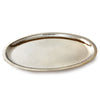 Leeber Serveware Hammered Oval Tray, 18" x 13.25" x 1" H