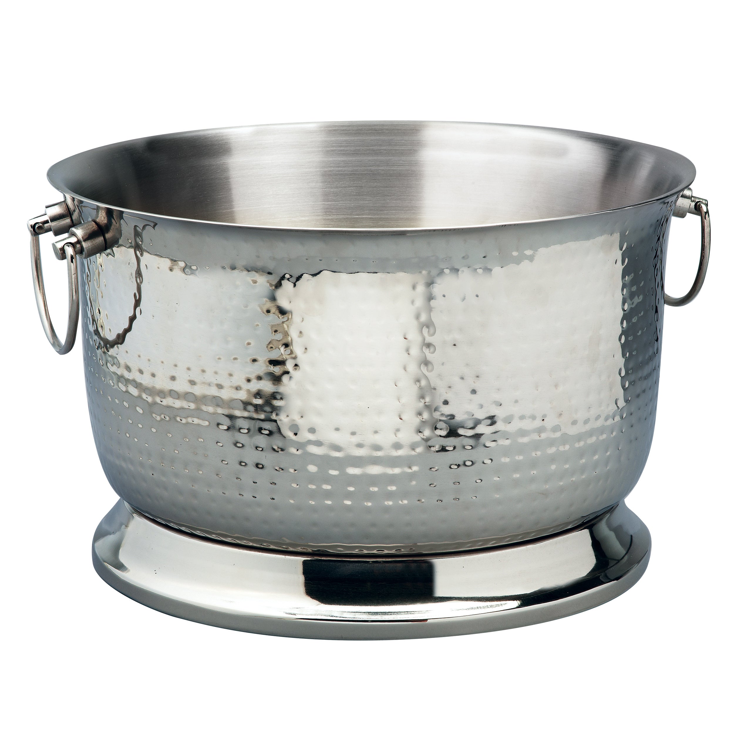 Leeber Serveware Hammered Party Tub, Doublewall, 16" Dia x 10: H