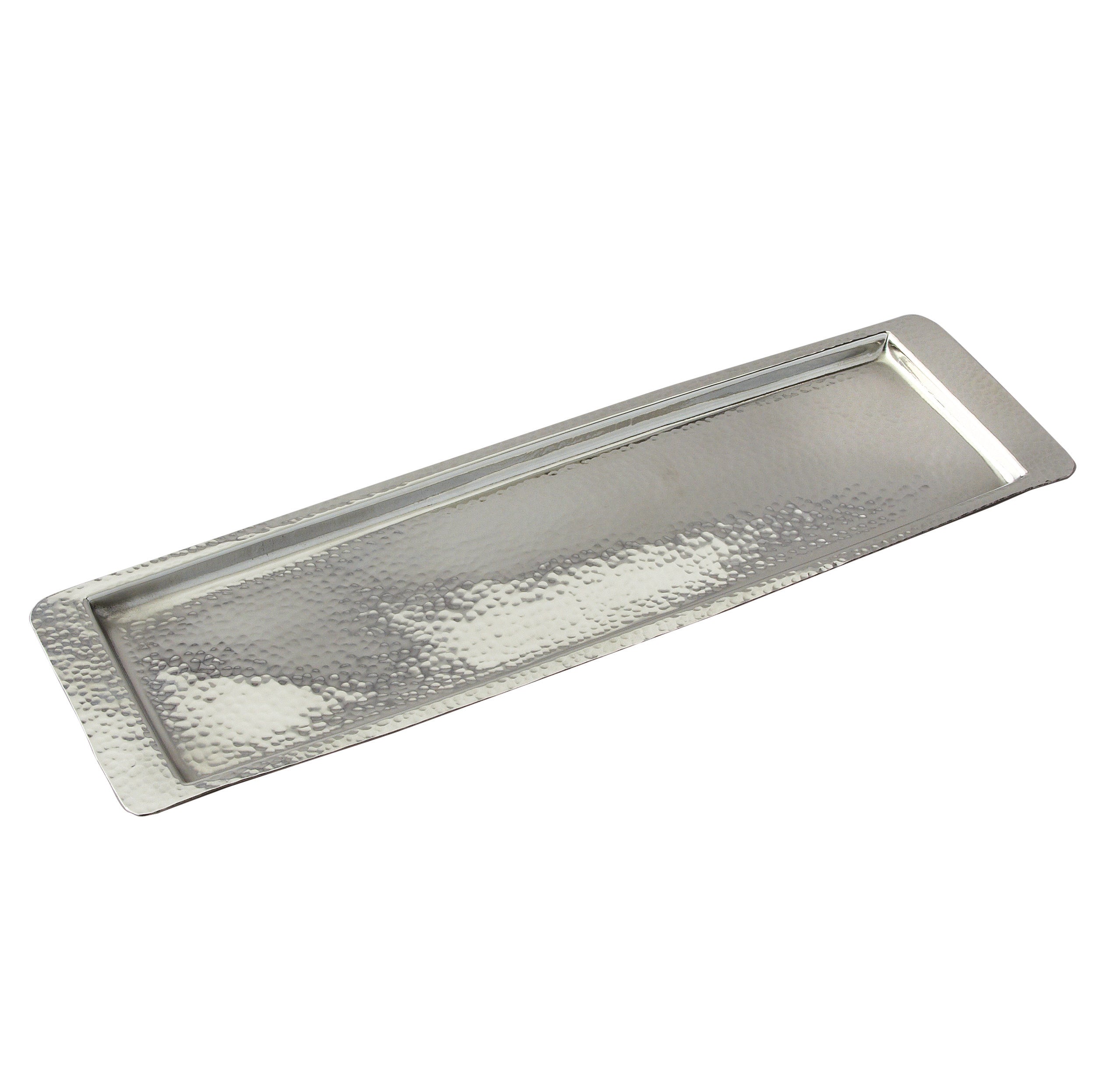 Leeber Serveware Hammered Rectangular Tray, Med, 17.75" x 5.5"