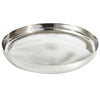 Leeber Serveware Hammered Round Tray, 13" Dia x 1.25" H