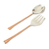 Leeber Serveware Hammered Salad Server Set, Copper, 11" L