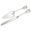 Leeber Serveware Heart Cake & Knife Set, 12" L