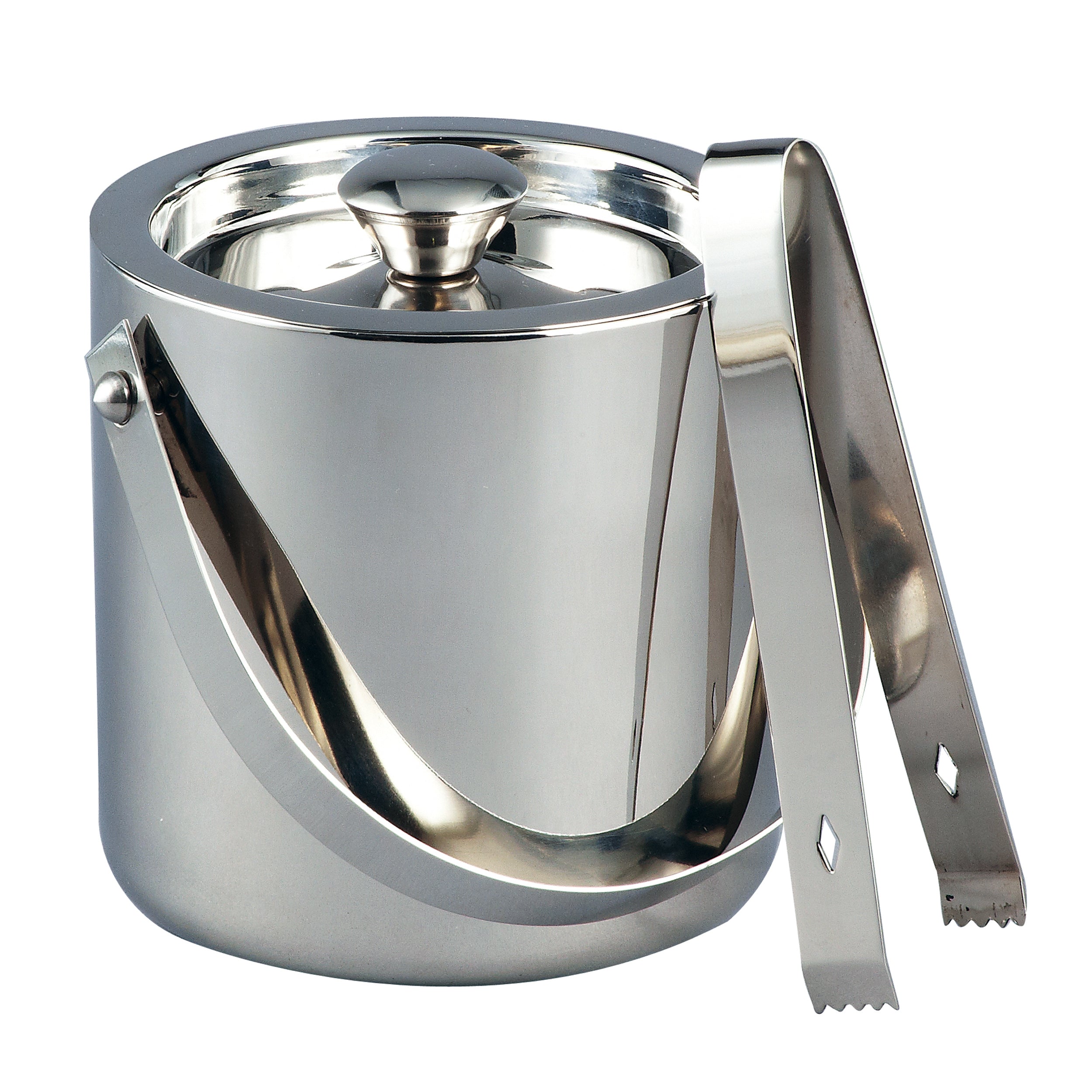 Leeber Serveware Ice Bucket w/Tongs, 1.5 Qt, 6.5" H