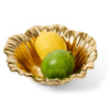 Leeber Serveware Matte Gold Sunflower Bowl, 6.75" Dia x 2.25" H