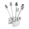 Leeber Serveware Mice Cheese Picks/Holder, NiP, picks: 3.5"
