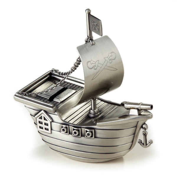 Leeber Giftware Pirate Ship Bank, PF, 5.75" 2.75"