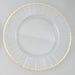 Leeber Serveware Ray/Gold Rim Chargers, Set of 4, 13" Dia