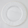 Leeber Serveware Ray/Silver Rim Chargers, Set of 4, 13" Dia