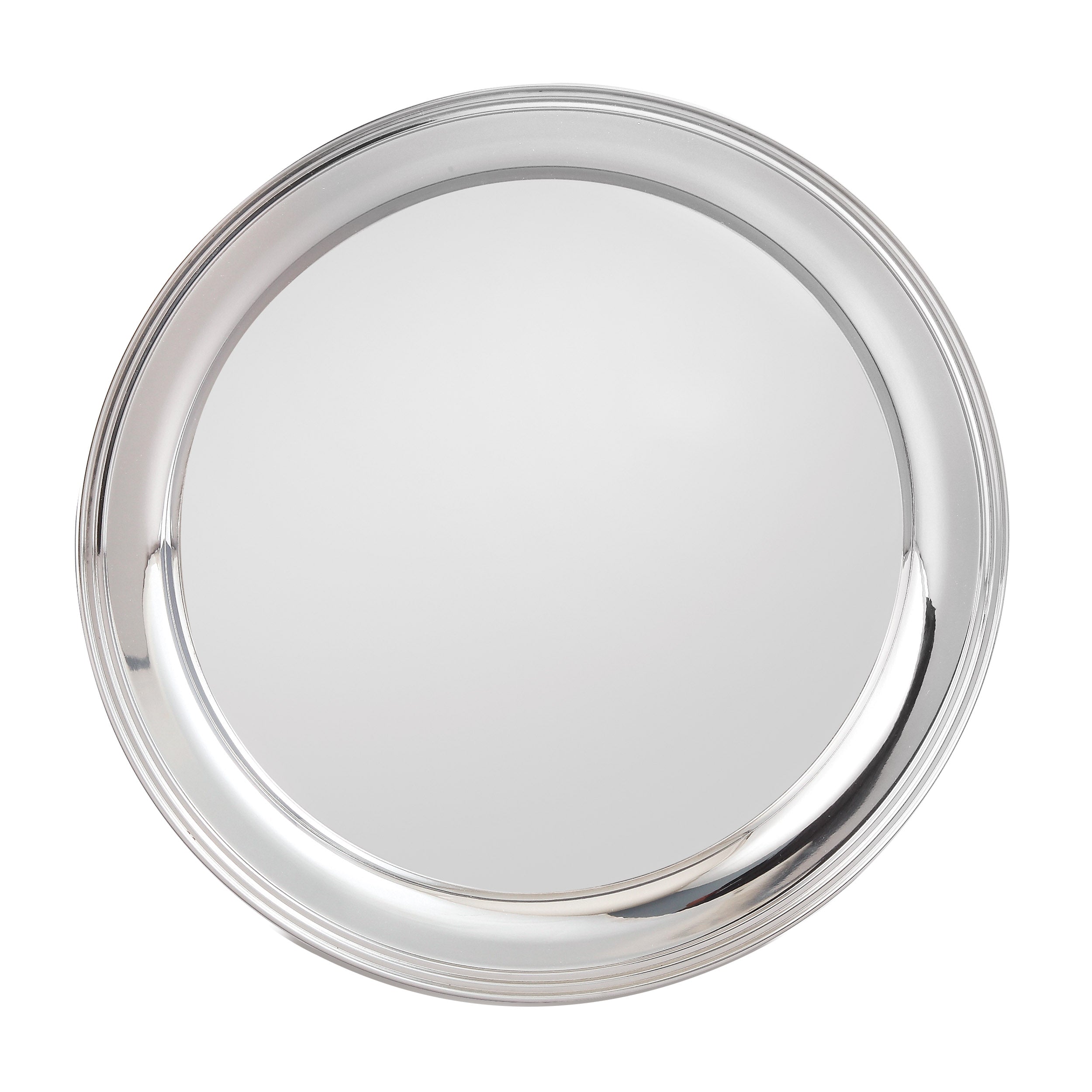 Leeber Serveware Round Tray, 17" Dia, SS