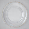 Leeber Serveware Silver Bead Chargers, Set of 4, 13" Dia