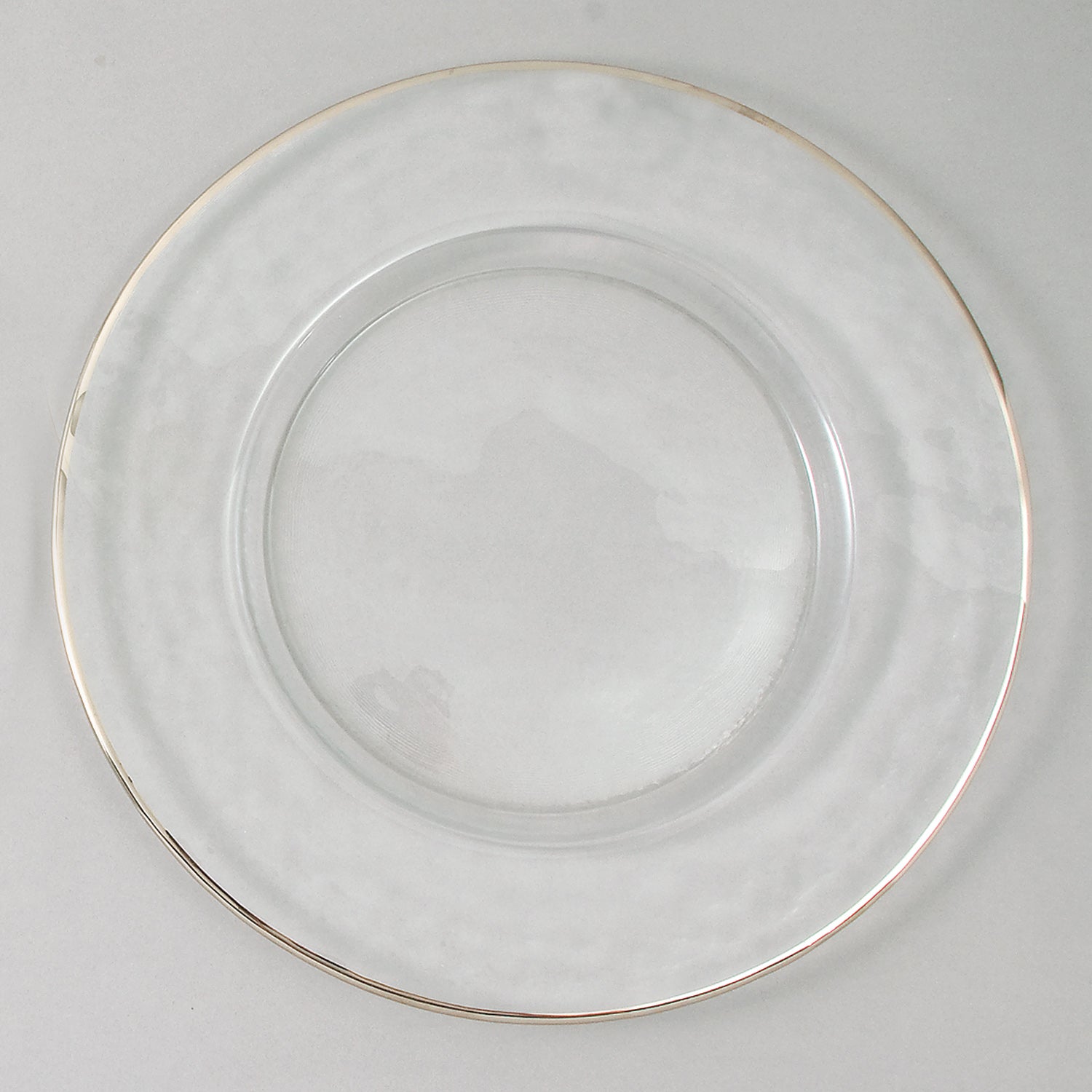 Leeber Serveware Silver Rim Chargers, Set of 4, 13" Dia
