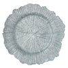Leeber Serveware Silver Sea Sponge Chargers, Set of 4, 13" Dia