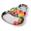 Leeber Serveware Silver Snowman Dish, 8" x 6" x 1" H