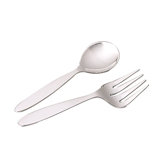 Leeber Giftware Sterling Silver Baby Spoon & Fork Set