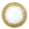 Leeber Serveware Sunburst Gold Chargers, Set of 4, 13" Dia