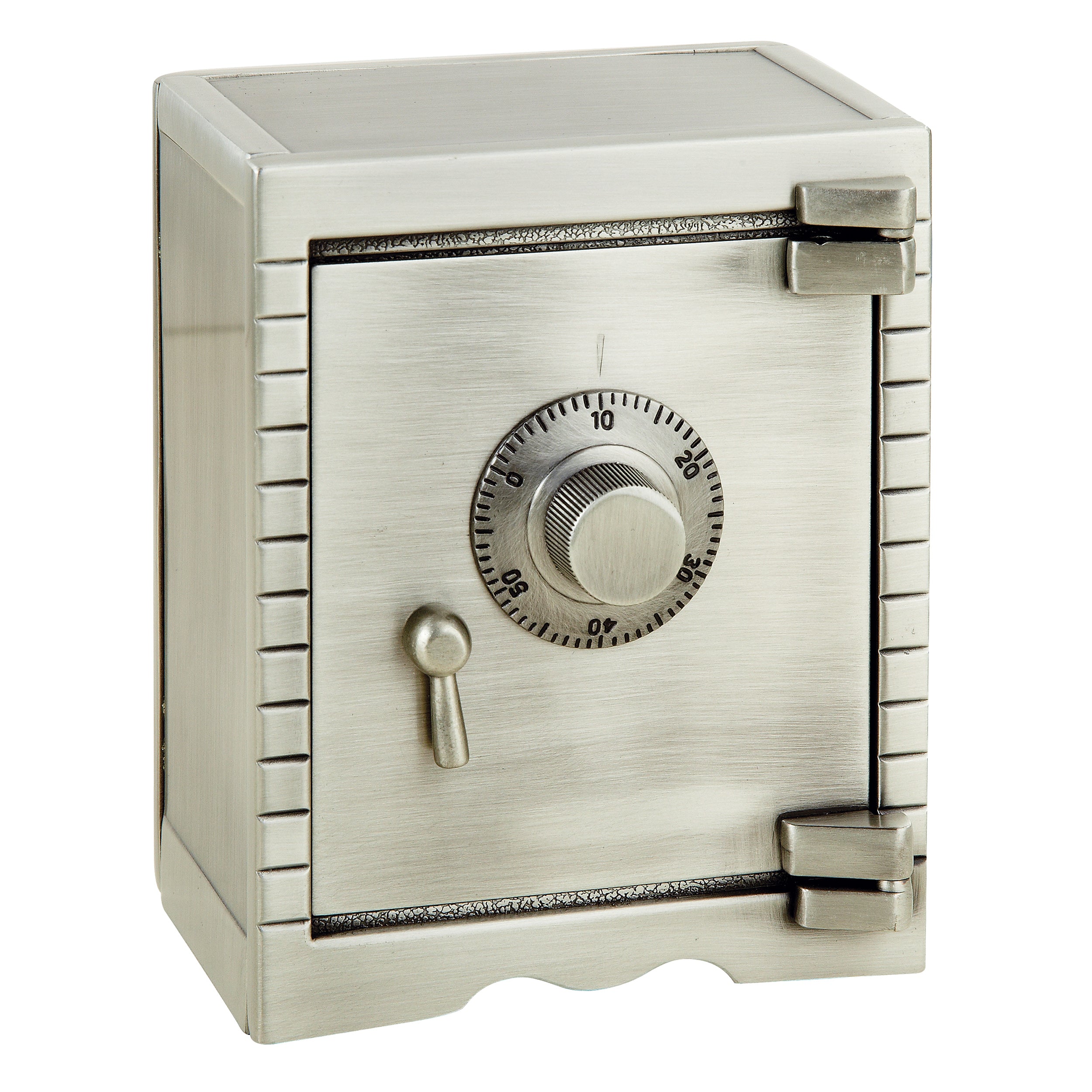 Leeber Giftware Vault Bank, Pewter Finish, 5" x 4" x 2.5"